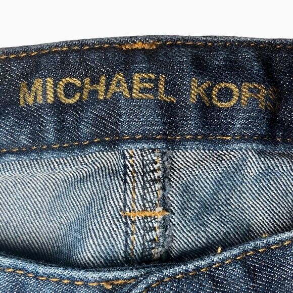 Michael Kors Mid Rise Bootcut Jeans in Dark Blue Women’s 14 - Picture 8 of 10
